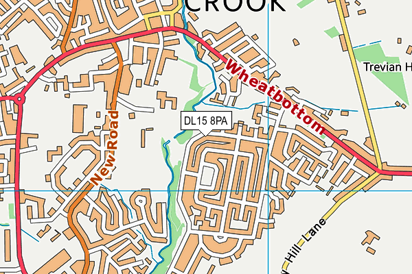 DL15 8PA map - OS VectorMap District (Ordnance Survey) DL15 8PA map - OS VectorMap District (Ordnance Survey)