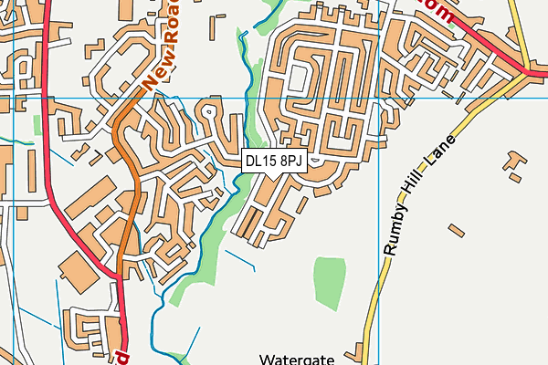 DL15 8PJ map - OS VectorMap District (Ordnance Survey) DL15 8PJ map - OS VectorMap District (Ordnance Survey)