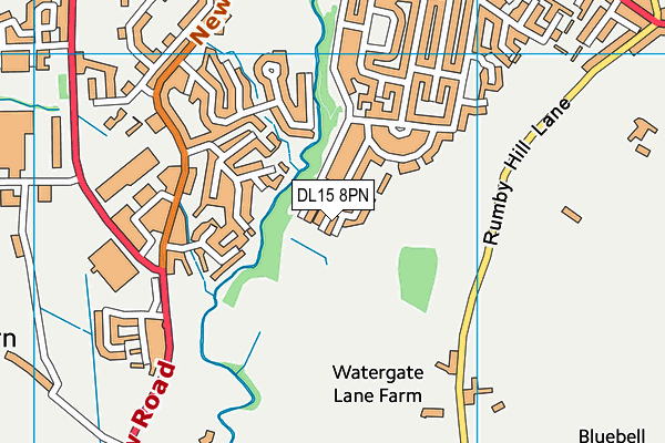 DL15 8PN map - OS VectorMap District (Ordnance Survey) DL15 8PN map - OS VectorMap District (Ordnance Survey)