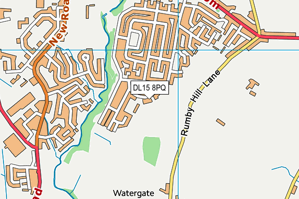 DL15 8PQ map - OS VectorMap District (Ordnance Survey) DL15 8PQ map - OS VectorMap District (Ordnance Survey)