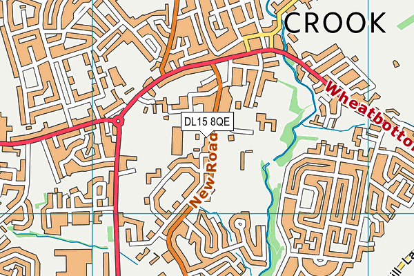 DL15 8QE map - OS VectorMap District (Ordnance Survey) DL15 8QE map - OS VectorMap District (Ordnance Survey)