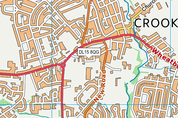 DL15 8QG map - OS VectorMap District (Ordnance Survey) DL15 8QG map - OS VectorMap District (Ordnance Survey)