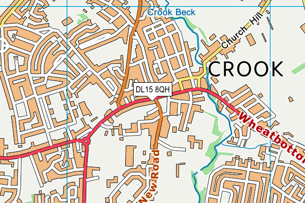 DL15 8QH map - OS VectorMap District (Ordnance Survey) DL15 8QH map - OS VectorMap District (Ordnance Survey)