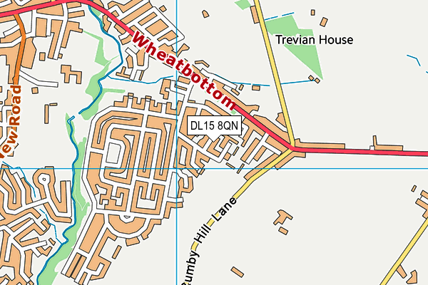 DL15 8QN map - OS VectorMap District (Ordnance Survey) DL15 8QN map - OS VectorMap District (Ordnance Survey)