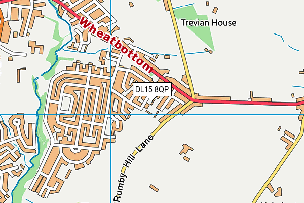 DL15 8QP map - OS VectorMap District (Ordnance Survey) DL15 8QP map - OS VectorMap District (Ordnance Survey)