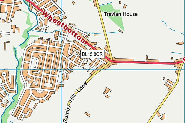 DL15 8QR map - OS VectorMap District (Ordnance Survey) DL15 8QR map - OS VectorMap District (Ordnance Survey)