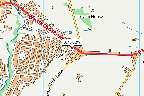 DL15 8QW map - OS VectorMap District (Ordnance Survey) DL15 8QW map - OS VectorMap District (Ordnance Survey)