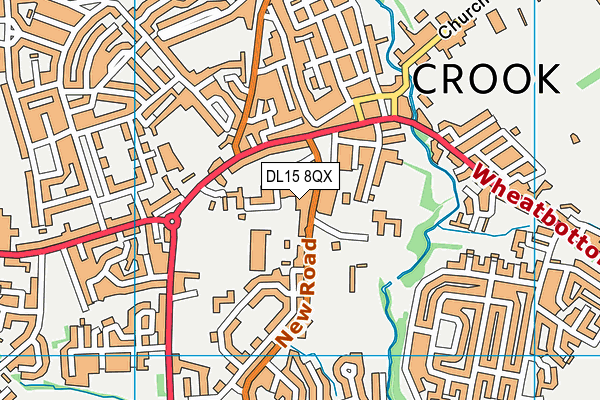 DL15 8QX map - OS VectorMap District (Ordnance Survey) DL15 8QX map - OS VectorMap District (Ordnance Survey)