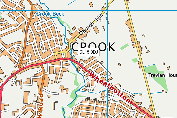 DL15 9DJ map - OS VectorMap District (Ordnance Survey)