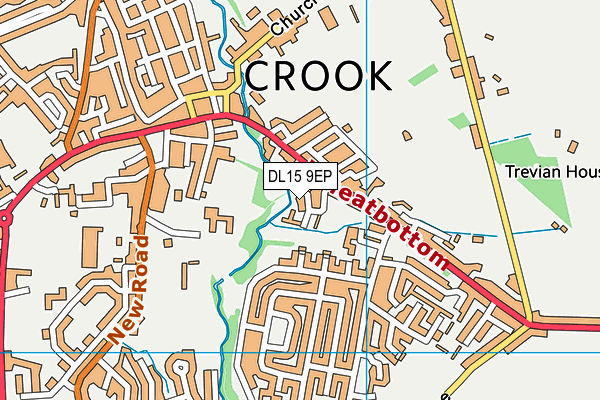 DL15 9EP map - OS VectorMap District (Ordnance Survey) DL15 9EP map - OS VectorMap District (Ordnance Survey)
