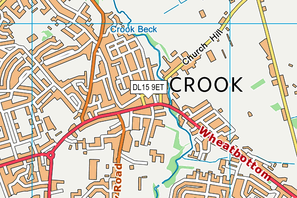 DL15 9ET map - OS VectorMap District (Ordnance Survey) DL15 9ET map - OS VectorMap District (Ordnance Survey)
