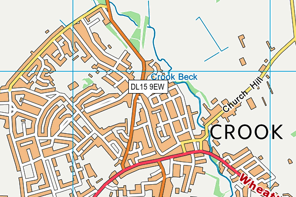 DL15 9EW map - OS VectorMap District (Ordnance Survey) DL15 9EW map - OS VectorMap District (Ordnance Survey)