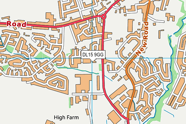 DL15 9GG map - OS VectorMap District (Ordnance Survey) DL15 9GG map - OS VectorMap District (Ordnance Survey)