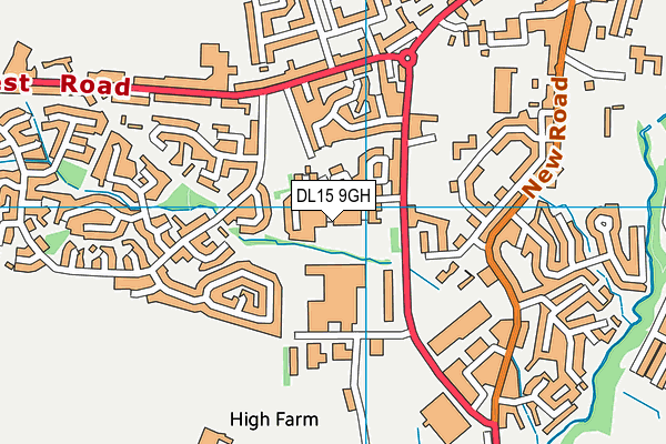 DL15 9GH map - OS VectorMap District (Ordnance Survey) DL15 9GH map - OS VectorMap District (Ordnance Survey)