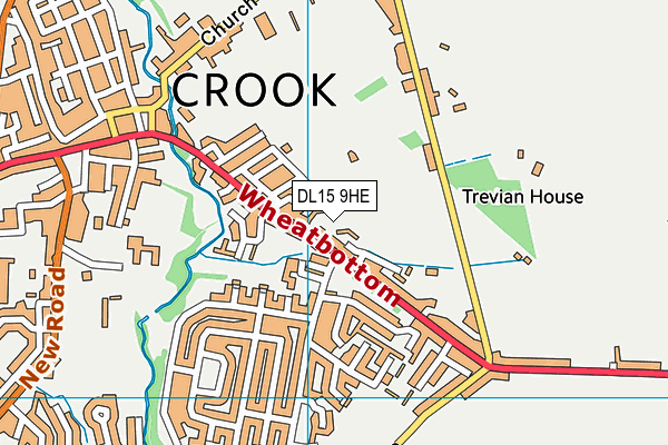 DL15 9HE map - OS VectorMap District (Ordnance Survey) DL15 9HE map - OS VectorMap District (Ordnance Survey)
