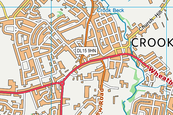 DL15 9HN map - OS VectorMap District (Ordnance Survey)