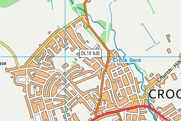 DL15 9JE map - OS VectorMap District (Ordnance Survey) DL15 9JE map - OS VectorMap District (Ordnance Survey)