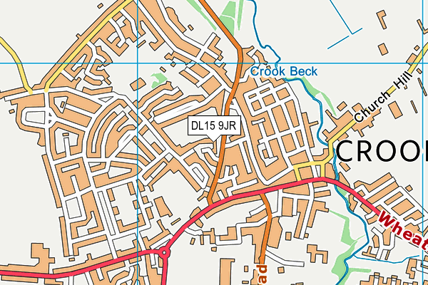 DL15 9JR map - OS VectorMap District (Ordnance Survey) DL15 9JR map - OS VectorMap District (Ordnance Survey)