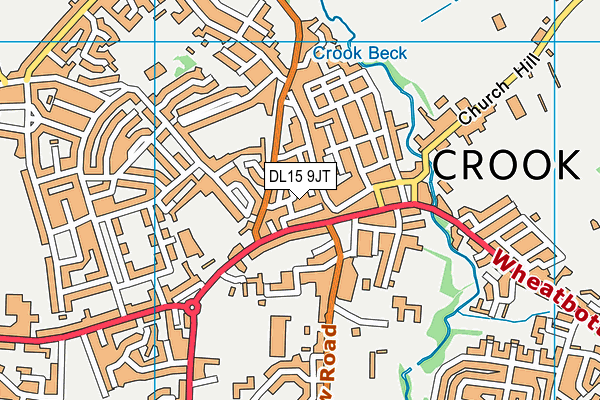 DL15 9JT map - OS VectorMap District (Ordnance Survey) DL15 9JT map - OS VectorMap District (Ordnance Survey)