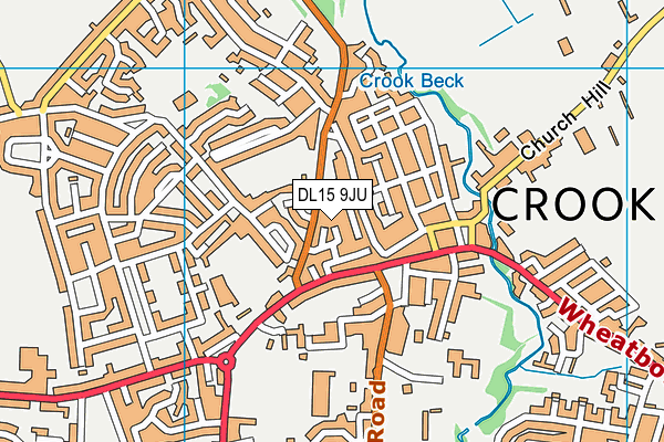DL15 9JU map - OS VectorMap District (Ordnance Survey) DL15 9JU map - OS VectorMap District (Ordnance Survey)