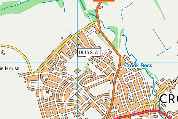 DL15 9JW map - OS VectorMap District (Ordnance Survey) DL15 9JW map - OS VectorMap District (Ordnance Survey)