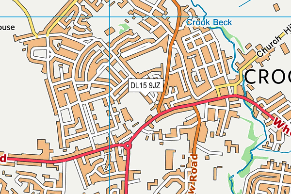 DL15 9JZ map - OS VectorMap District (Ordnance Survey) DL15 9JZ map - OS VectorMap District (Ordnance Survey)