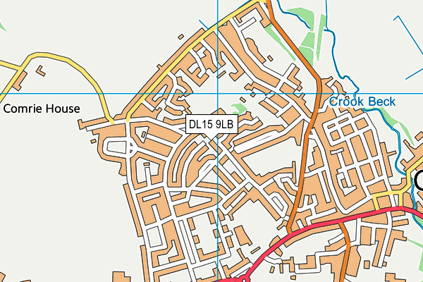 DL15 9LB map - OS VectorMap District (Ordnance Survey) DL15 9LB map - OS VectorMap District (Ordnance Survey)
