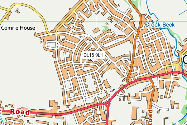 DL15 9LH map - OS VectorMap District (Ordnance Survey) DL15 9LH map - OS VectorMap District (Ordnance Survey)