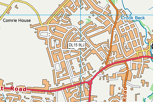 DL15 9LJ map - OS VectorMap District (Ordnance Survey) DL15 9LJ map - OS VectorMap District (Ordnance Survey)