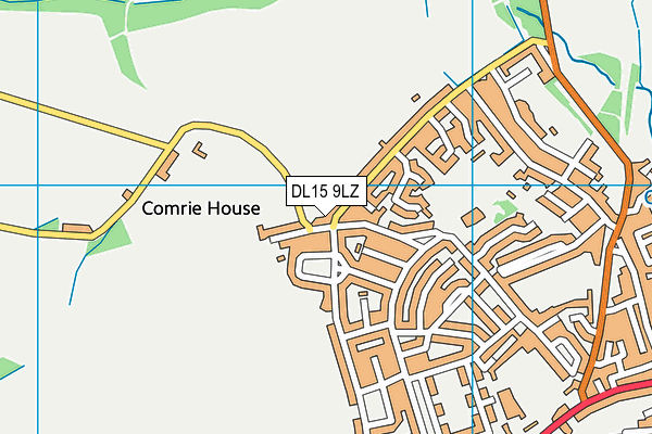 DL15 9LZ map - OS VectorMap District (Ordnance Survey) DL15 9LZ map - OS VectorMap District (Ordnance Survey)