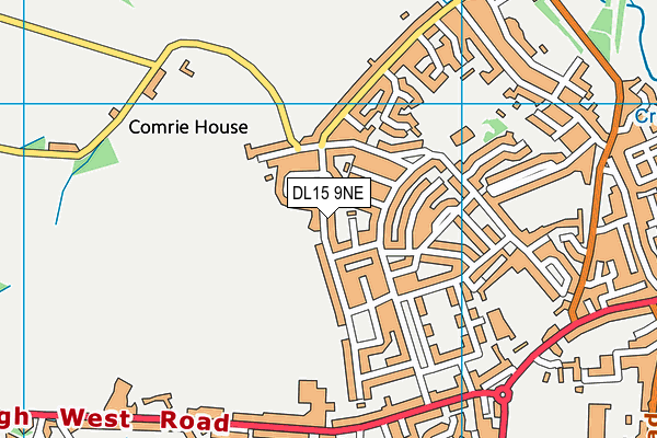 DL15 9NE map - OS VectorMap District (Ordnance Survey) DL15 9NE map - OS VectorMap District (Ordnance Survey)