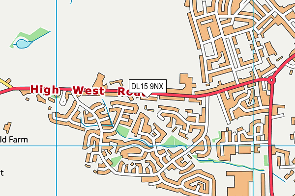 DL15 9NX map - OS VectorMap District (Ordnance Survey) DL15 9NX map - OS VectorMap District (Ordnance Survey)