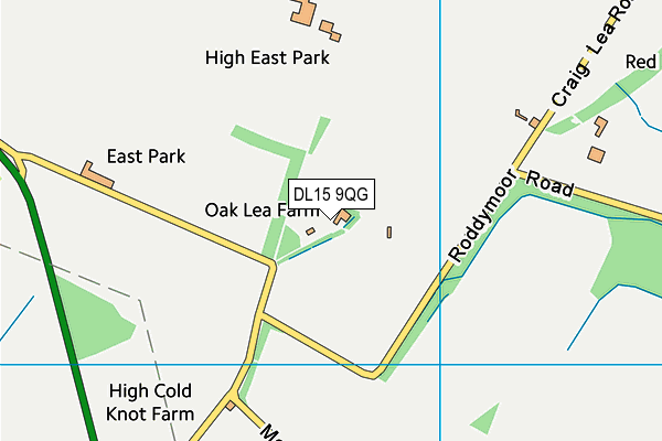 DL15 9QG map - OS VectorMap District (Ordnance Survey) DL15 9QG map - OS VectorMap District (Ordnance Survey)