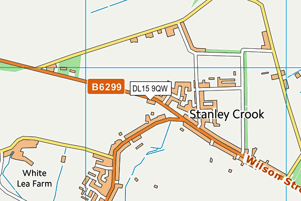 DL15 9QW map - OS VectorMap District (Ordnance Survey) DL15 9QW map - OS VectorMap District (Ordnance Survey)