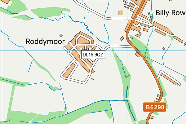 DL15 9QZ map - OS VectorMap District (Ordnance Survey)