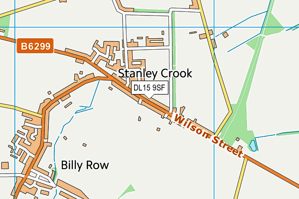 DL15 9SF map - OS VectorMap District (Ordnance Survey) DL15 9SF map - OS VectorMap District (Ordnance Survey)