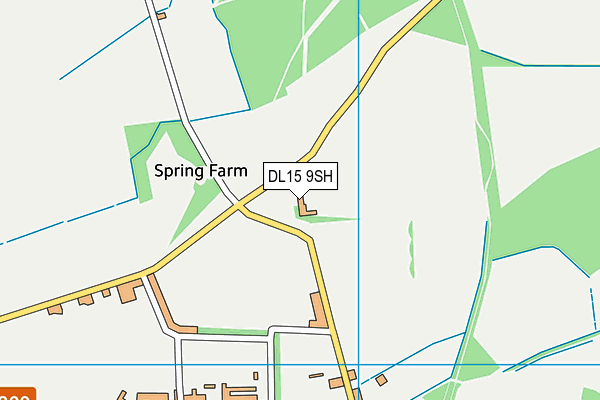 DL15 9SH map - OS VectorMap District (Ordnance Survey) DL15 9SH map - OS VectorMap District (Ordnance Survey)