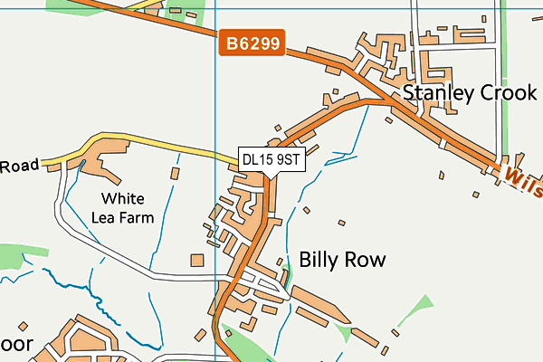 DL15 9ST map - OS VectorMap District (Ordnance Survey) DL15 9ST map - OS VectorMap District (Ordnance Survey)