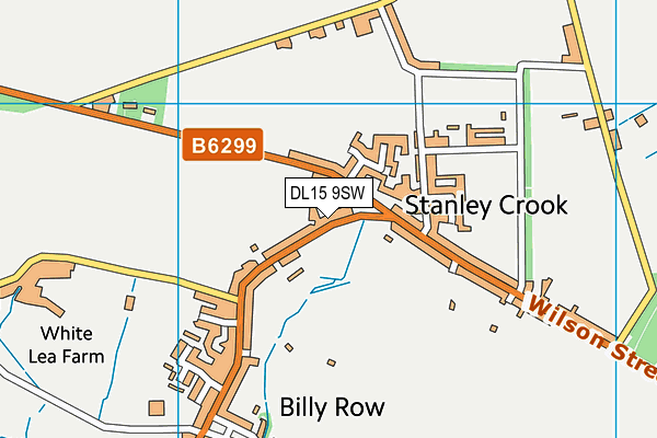 DL15 9SW map - OS VectorMap District (Ordnance Survey) DL15 9SW map - OS VectorMap District (Ordnance Survey)