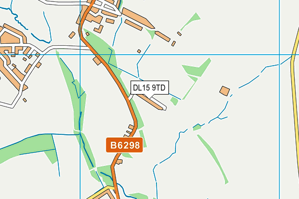 DL15 9TD map - OS VectorMap District (Ordnance Survey) DL15 9TD map - OS VectorMap District (Ordnance Survey)