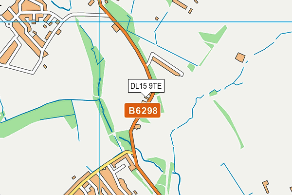 DL15 9TE map - OS VectorMap District (Ordnance Survey) DL15 9TE map - OS VectorMap District (Ordnance Survey)