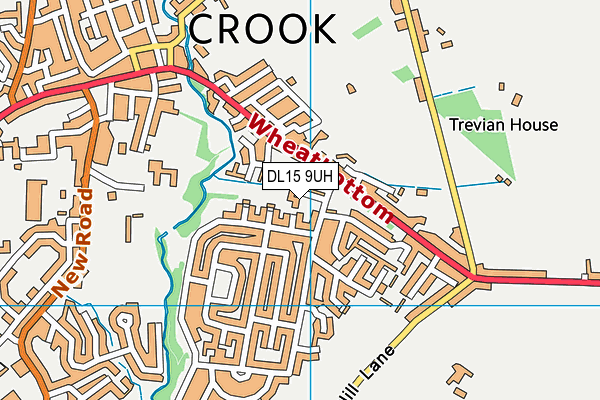 DL15 9UH map - OS VectorMap District (Ordnance Survey) DL15 9UH map - OS VectorMap District (Ordnance Survey)