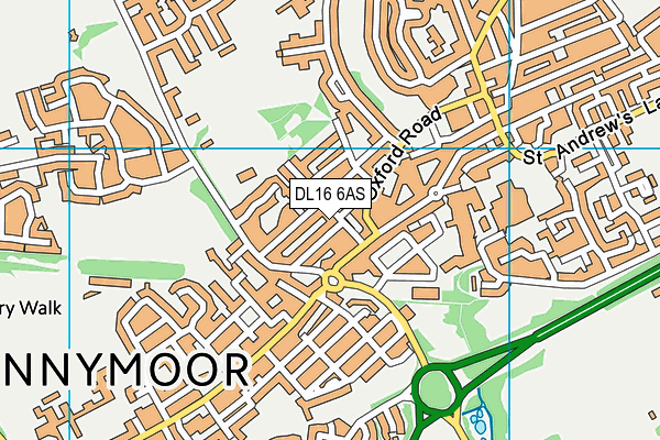 DL16 6AS map - OS VectorMap District (Ordnance Survey) DL16 6AS map - OS VectorMap District (Ordnance Survey)