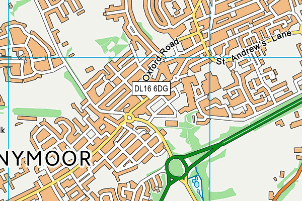 DL16 6DG map - OS VectorMap District (Ordnance Survey) DL16 6DG map - OS VectorMap District (Ordnance Survey)