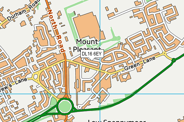 DL16 6EY map - OS VectorMap District (Ordnance Survey) DL16 6EY map - OS VectorMap District (Ordnance Survey)