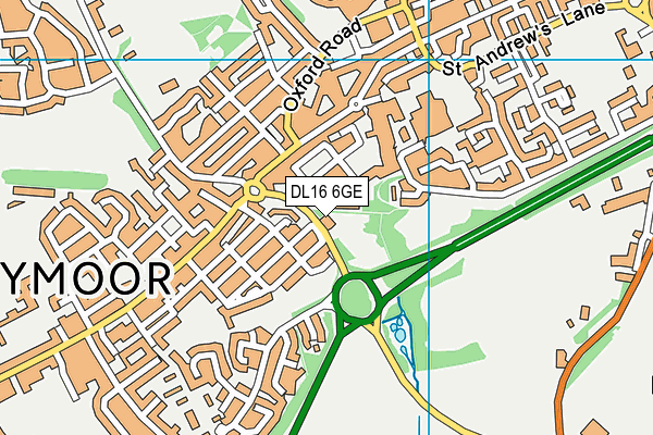 DL16 6GE map - OS VectorMap District (Ordnance Survey) DL16 6GE map - OS VectorMap District (Ordnance Survey)