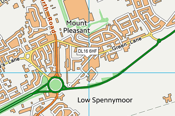 DL16 6HF map - OS VectorMap District (Ordnance Survey) DL16 6HF map - OS VectorMap District (Ordnance Survey)