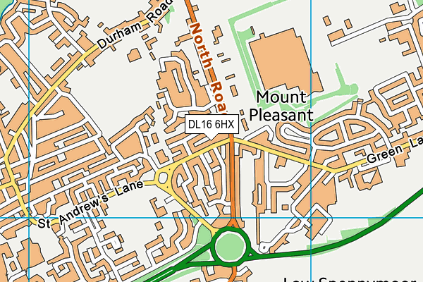 DL16 6HX map - OS VectorMap District (Ordnance Survey) DL16 6HX map - OS VectorMap District (Ordnance Survey)