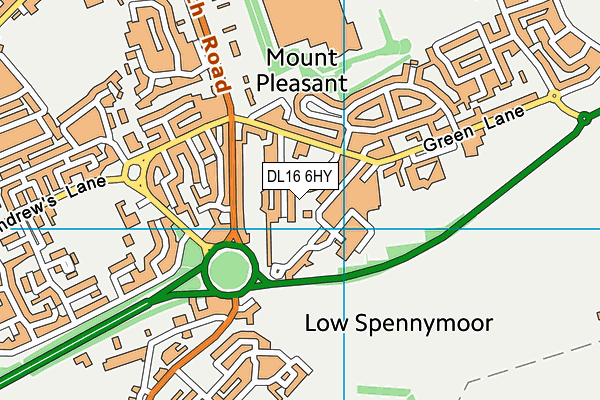 DL16 6HY map - OS VectorMap District (Ordnance Survey) DL16 6HY map - OS VectorMap District (Ordnance Survey)