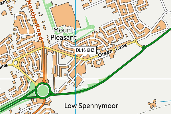 DL16 6HZ map - OS VectorMap District (Ordnance Survey) DL16 6HZ map - OS VectorMap District (Ordnance Survey)
